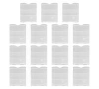 Yardwe 15 Piezas Caja de Plástico, Rectangular, 3 Compartimentos, Protege de Arañazos y Daños, para Enseñanza en Aula E Investigación
