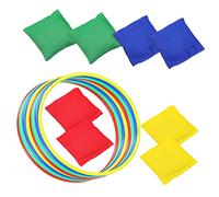 Yardwe 16 Piezas contera Frijol lanzando Anillos Juguetes Bolsas Juguetes al Aire para Anillos de Cono para lanzar Anillos para Juegos el plastico