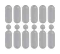 Yardwe 18 Piezas Protectores Antideslizantes de Goma para Asiento de Inodoro, Accesorios para Baño Diseño Desmontable y Material Ldpe para Uso Hogar