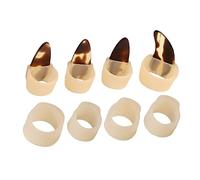 Yardwe 1Juego de Uñas para Guzheng Cubiertas Ajustables sin Cinta Accesorios Cómodos para Dedos Talla Derecha para Mayores de