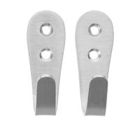 Yardwe 2 Ganchos Metálicos para Escalera de Litera, Diseño Versátil y Ahorro de Espacio, Tamaño 6.80x5.00x2.50cm, Color Plata, Ideales para Uso en Hogar y Áreas Públicas