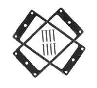 Yardwe 2 Juegos Marco de Recogida de Metal Resistente para Pastillas de Guitarra Eléctrica de Anillos de Montaje Planos con Tornillos Protección Práctica para Sonido Preciso y Instalación