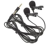 Yardwe 2 Micrófonos de Solapa Portátiles Clip de 3,5mm para Tablet y Laptop, sin Batería, Ideales para Conferencias y Grabación en Aula