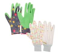 Yardwe 2 Pares Guantes de Jardinería Resistentes a Pinchazos E Impermeables, Tamaño Medio, Garras para Deshierbar y Plantar Árboles, Protección Anticorte para Hombres y Mujeres Estilo
