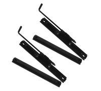 Yardwe 2 pares Riel de Asiento Deslizante de Hierro Resistente Kit de Montaje para Asiento de Coche Instalación Fácil para Go Kart Utv y Vehículos Todoterreno Juego