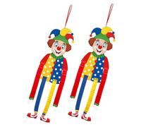 Yardwe 2 Piezas Adornos De Marionetas Marioneta Marinette Primeros De La Magdalena del Circo Recortes De Pan De Jengibre Gigante Moldes para Cupcakes De Circo Papel