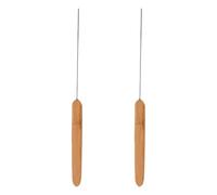 Yardwe 2 Piezas Aguja para Pescar de Acero Inoxidable con Superficie Lisa Rebabas para Cebo y Gusanos, Adecuado para Pesca en Agua Dulce y Lagos Silvestres