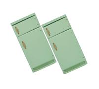 Yardwe 2 Piezas Casa de Muñecas Accesorios Resistentes para Cocina y Comedor Mini Frigorífico Decorativo para Coleccionistas