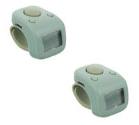Yardwe 2 Piezas Contador de Dedos Digital Mini Electrónico Recargable Clicker de Mano para Escuelas