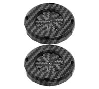 Yardwe 2 Piezas Cubierta Decorativa del Botón de Encendido y Arranque Tapa del Botón de Arranque ABS Negro para Interruptor de Encendido del Motor del Coche Interior del Vehículo