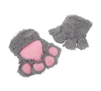 Yardwe 2 Piezas de Garras de Gatito Peluche para Mujer de Cosplay Animal Suaves y Esponjosos para Fiesta de Halloween y Uso Diario