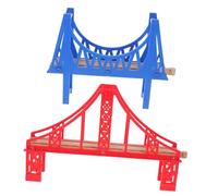 Yardwe 2 Piezas de Puente de Pista Puente del Tren de Juguete Puente de Tren de plástico Puente de la vía del Tren Accesorio de Tren Modelo Juguetes de Tren el plastico