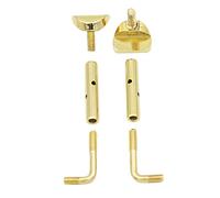 Yardwe 2 Piezas De Tornillos Para Mentonera Accesorios Para Violín Tornillos De Latón Ayudantes De Instrumento Tornillo De Abrazadera Para Viola Dorado