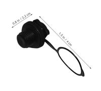 Yardwe 2 Piezas Enchufe de Boquilla de Aire Kayak Gorras para Cama de Aire Tapas de Aire Gorras para Cama Inflable Tornillo Negro