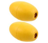 Yardwe 2 Piezas Espuma para Jaulas de Peces y Trampas de Langosta, Color Amarillo, Alta Flotabilidad, Diseño Compacto de PVC para Uso en Lagos de Agua
