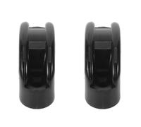 Yardwe 2 Piezas Guía de Cables para Barco Yate Revestimiento de Acero Inoxidable Negro, Resistente al Clima y Minimiza la Fricción del Cable Marino