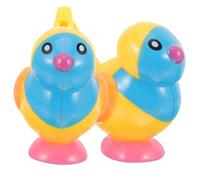 Yardwe 2 Piezas Juguetes De Silbato De Pájaro De Agua Juguete Musical Pájaro Silbato De Agua para Pájaros De Plástico Silbatos Creativos De Acuáticas Amarillo Abdominales