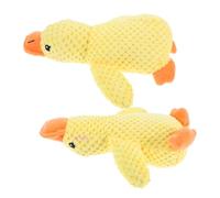 Yardwe 2 Piezas Juguetes Divertidos para Perros Que Hacen Ruido Anátidas De Juguete para Perros Pequeños De Patito Amarillo Sonido Estimulante para Cachorros para Ejercicio y Entretenimie