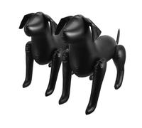 Yardwe 2 Piezas Juguetes Inflables para Perros Apuntalar Realista Pequeño Volar Juguete para Perros Accesorio para Perros En Casa Perro Falso Juguetes Perro Black De Polivinilo
