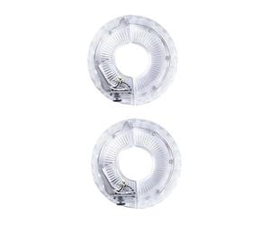 Yardwe 2 Piezas Luces De Rueda De De Bicicleta Desviador Ruedas Rodillos Ciclismo Portátil Soporte De Montaje De Luz Luces para Bicicleta Luz De La Rueda El Plastico