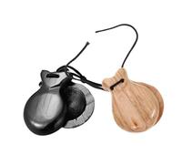Yardwe 2 Piezas Madera Percusión Musical Españolas Instrumento Madera Actividades Educativas y Entretenimiento