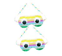 Yardwe 2 Piezas Máscaras de Piñata Accesorios de Fiesta Coloridos Cumpleaños Diversión