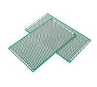 Yardwe 2 Piezas Placa de Circuito Doble Cara Verde Diseño de Fibra y Estaño, Adecuado para Prácticas de Soldadura y Montaje de Componentes para Proyectos Electrónicos DIY