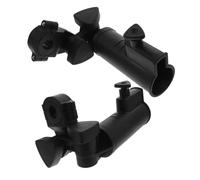 Yardwe 2 Piezas Soporte para Paraguas de Carrito de Golf Soporte Ajustable de Abs Resistente al Viento para Carros Sillas de Ruedas Bicicletas Cochecitos y Sillas de Playa Portátil
