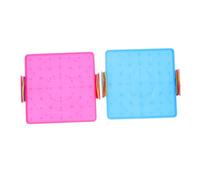 Yardwe 2 Piezas Tablero Geométrico Doble Cara para Plástico Herramienta para Matemáticas y Geometría Clase Aprendizaje y Reutilizable