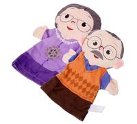 Yardwe 2 Piezas Títeres de Mano Realistas para Figuras de Personajes Divertidos para Interactivos y Narración de Cuentos Material Seguro y Textura Detallada