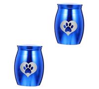 Yardwe 2 Piezas urna para Mascotas Hueso de Mascota urna de Collar Gato un Collar Collares urna de Perro Suministro de Mascotas Lindo Cenizas Suministros de Mascotas Recuerdo