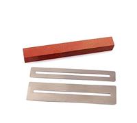 Yardwe 2 Piezas Viga de Pulido para Trastes Kit de Viga Niveladora de Trastes Piedra de Lijar y Cuñas Protectoras para Guitarra Herramienta para Luthiers y Guitarristas en Trabajos DIY