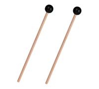 Yardwe 2 Unidades de Mazos para Xilófono y Marimba Mango de Madera y Cabeza de Goma, Diseño Compacto y Portátil, Adecuado para Interpretación Precisa y Articulación Clara en Instrumental