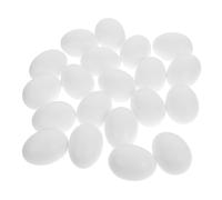 Yardwe 20 Piezas de pájaros de plástico Soporte para de pingüino Huevo de codorniz cartones de codorniz Huevo Falso Huevo de Paloma Decorativo el plastico