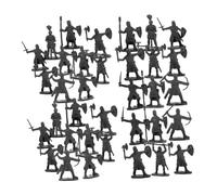 Yardwe 200Piezas Figuras de Mini Soldados Medievales Miniatura de Personas Miniatura con Detalles Exquisitos Juguetes para Decoración de Paisajismo y Históricas