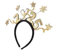 Yardwe 2025 Número Diadema de Año para Fiesta Temática de Año Tocado de Nochevieja para Adultos Accesorios de Cintas Pelo