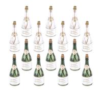 Yardwe 24 Piezas Botellas de Burbujas para Bodas Rellenable de Plástico con Diseño Original en Forma de Botella, Adecuado para DIY y Aniversarios