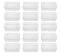 Yardwe 24 Piezas Caja de Plástico Transparente para Viales de 10ml | Gestión y Rápida Identificación, Protección contra Suciedad, Diseño Portátil, para Laboratorios y Uso Diario