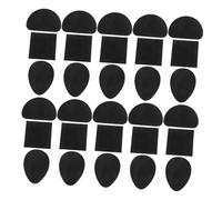 Yardwe 24 Piezas Parches Adhesivos de Goma para de Zapato Protectores Antidesgaste con Almohadillas Antideslizantes para Talón y Antepié Cómodos para Mujer Negros Formas Variadas