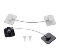 Yardwe 2juego Cerradura De Seguridad Sin Perforaciones Cierre Adhesivo Resistente Para Refrigerador Congelador Armario y Cajones Con Llaves Para Seguridad Infantil