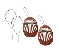 Yardwe 2juegos Mini Piano de Pulgar Kalimba de Madera Teclas Piano de Dedo Portátil para Principiantes para Tocar Música Casa o Viajar