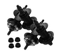 Yardwe 2pares Buje De Bicicleta De Metal De Orificios para Freno De Disco Liberación Rápida Buje Trasero Delantero De Eje Hueco para Mayor Seguridad y Comodidad Carretera