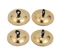 Yardwe 2pares Platillos De Dedos De Cobre Mini Instrumento De Percusión Infantil Para Niño Niña Danza Del Vientre De Seguro y Creativo