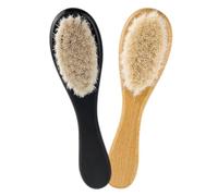 Yardwe 2piezas Cepillo De Lana Suave Para Costra Láctea Para Recién Nacidos Cuidado Del Cabello Delicado Baño Seguro Para Bebés