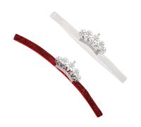 Yardwe 2piezas Diademas De Para Niña Recién Nacida Tocado De Niña Joya Cabello De Princesa Para Bebe