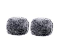 Yardwe 2piezas Fundas de Felpa para Micrófono Cubierta Protección Antisalpicaduras para Ktv y Escudo Viento