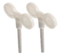 Yardwe 2piezas Llave Cuerda Caja Música Barra Forma Repuesto Mecanismo Manual Caja Musical Diy Reparación Accesorios Metal Robusto Fácil Usar