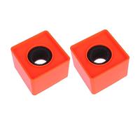 Yardwe 2piezas Logo Para Micrófono De Entrevista Cuadrado Portátil De Abs Moldeado Con Inyección Diseño Creativo Espacio Amplio Para Personalizar Logo Compatible Mayoría De Micrófonos Pro