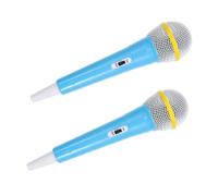 Yardwe 2piezas Modelos de Micrófono de Juguete de Plástico Accesorios de Micrófono de Apoyo para Presentaciones Infantiles para Modelos de Escenario de Actuación