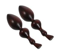 Yardwe 2piezas Palos De Masaje De Madera De Palisandro Herramientas De Reflexología Para Puntos Gatillo Masajeador Portátil Para Relajación Corporal Spa o Gimnasio